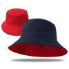 Reversible School Bucket Hats Navy Red